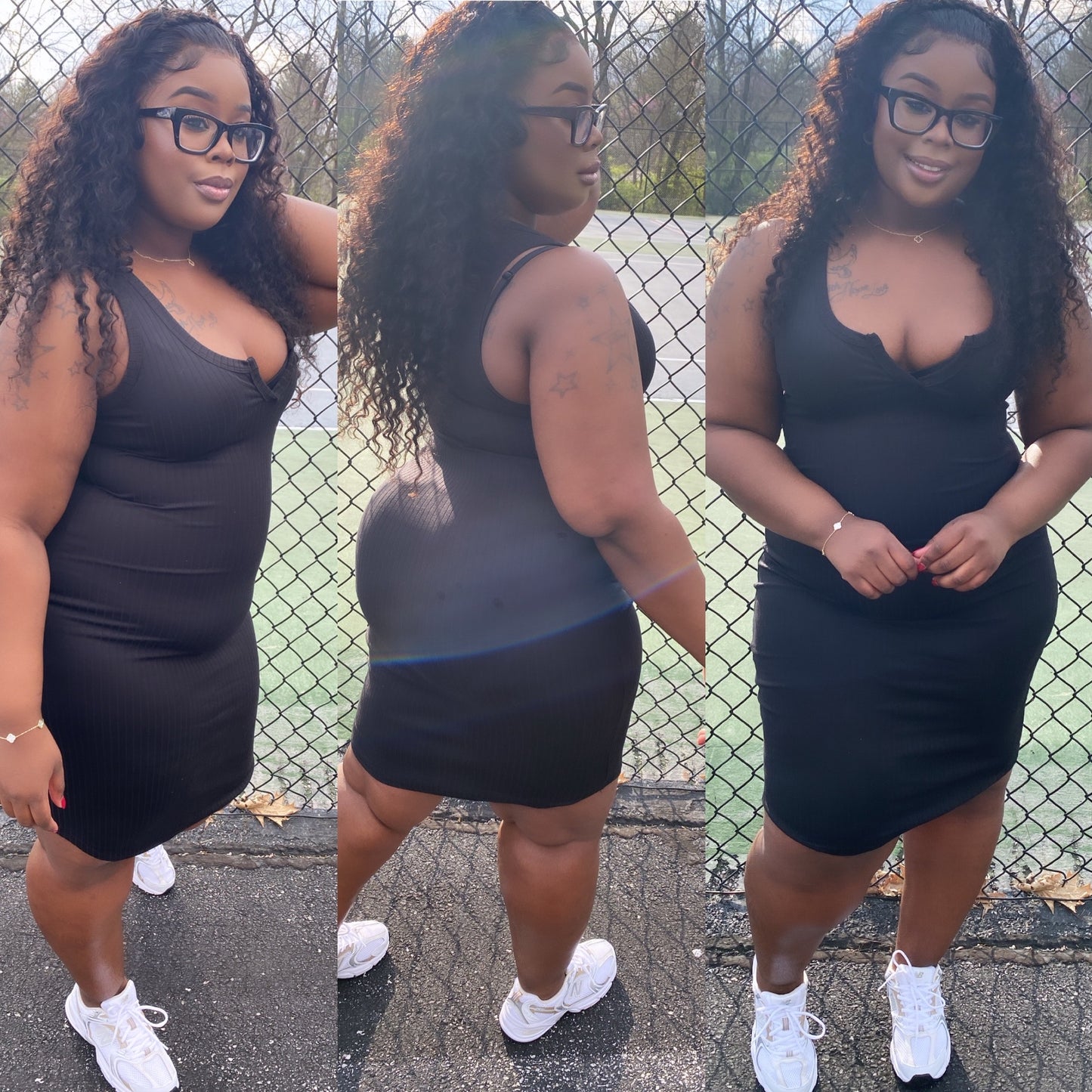 Basic Girl Summer Dress Black