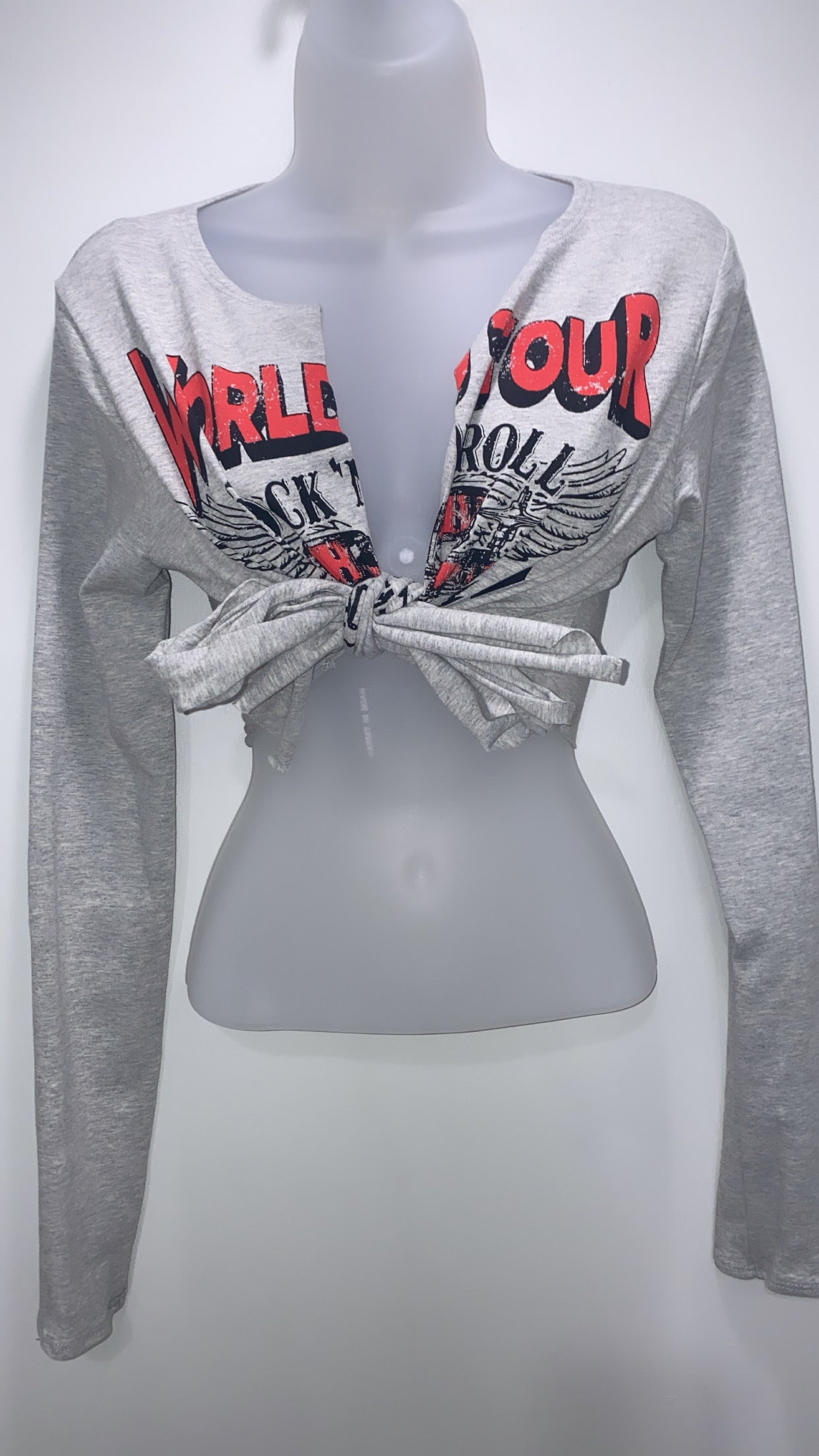 World Tour Graphic Crop Top