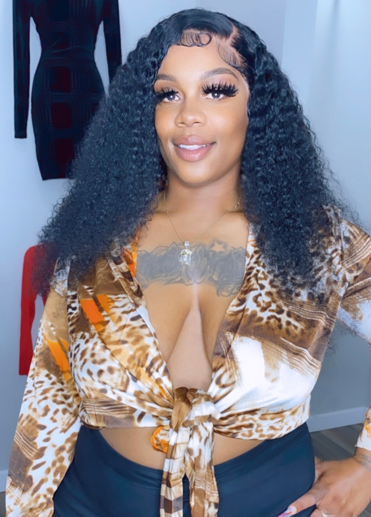 Forever Glowing Silk Brown Top
