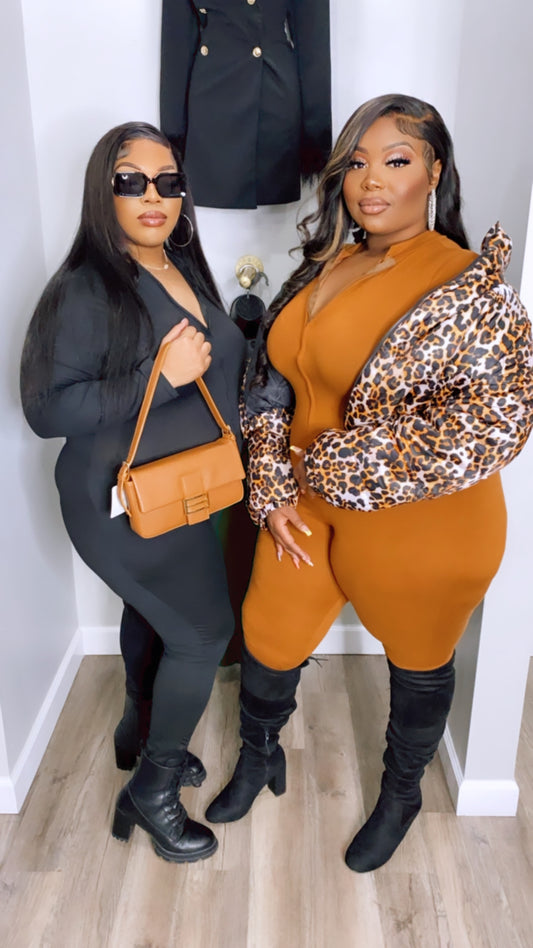 Dare Me Brown Jumpsuit
